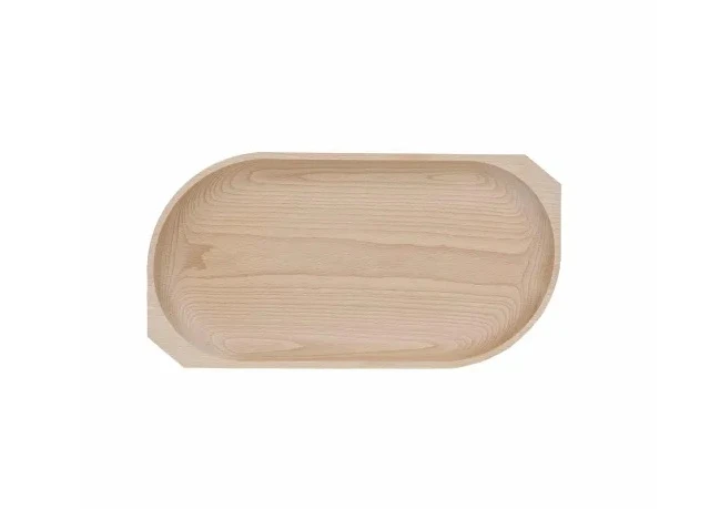 Platou Din Lemn Semirotund 42 x 22 cm Model 11340 Clino